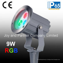 9W RGB Открытый светодиодный сад Спайк свет (JP83834)